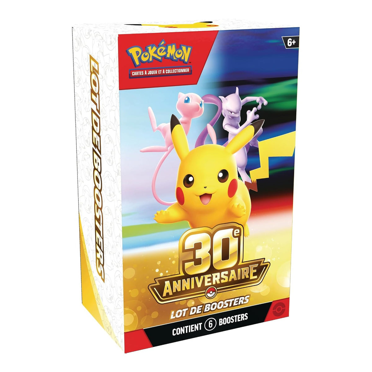 Pokémon : Lot de boosters 30ᵉ Anniversaire du JCC Pokémon (6 boosters)